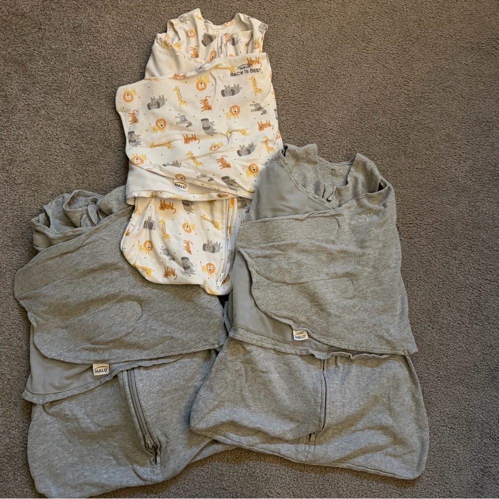 Halo Sleep Sacks (3 total) - Newborn